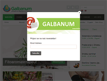 Tablet Screenshot of galbanum.hr